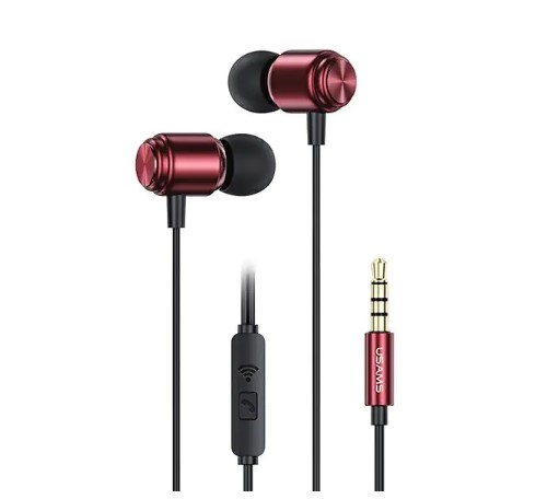 USAMS EP-44 3.5mm In-ear slušalice 1.2m red