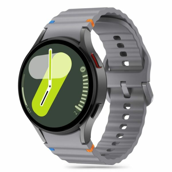 TECH-PROTECT SILICONE SPORT narukvica za SAMSUNG GALAXY WATCH 4 / 5 / 5 PRO / 6 / 7 / FE CRAYON GREY