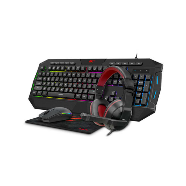 HAVIT GAMENOTE KB675CM Gaming set 4u1 slušalice + tipkovnica + miš + podloga za miša