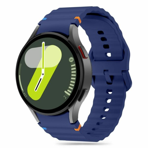TECH-PROTECT SILICONE SPORT narukvica za SAMSUNG GALAXY WATCH 4 / 5 / 5 PRO / 6 / 7 / FE NAVY BLUE