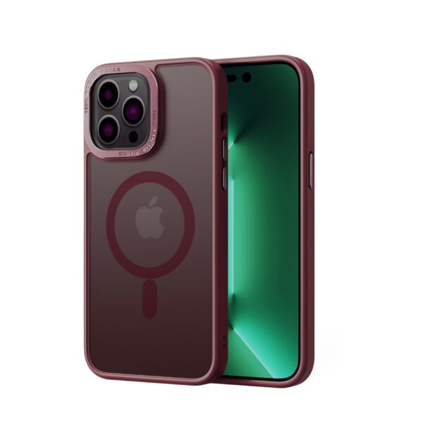 ZenCase magsafe maska za iPhone 15 pro max wine red