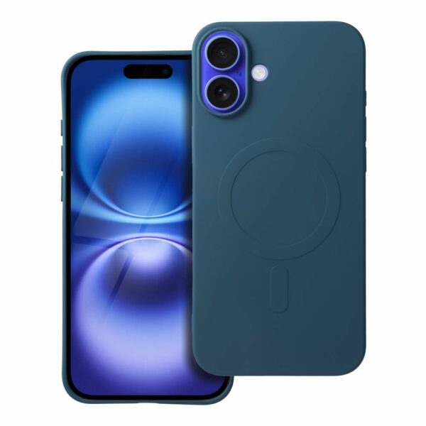 SILICONE MAG COVER MagSafe maska za IPHONE 16 Plus blue