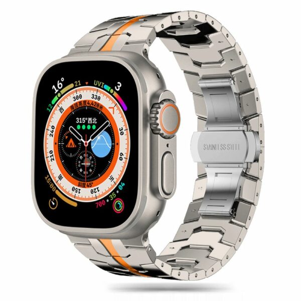 TECH-PROTECT STAINLESS LINE narukvica za APPLE WATCH 4/5/6/7/8/9/SE (42 / 44 / 45 / 49 MM) TIT/ORA