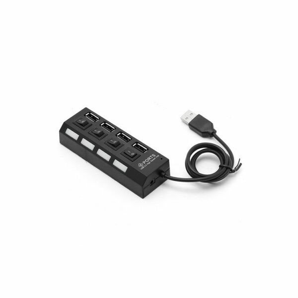 4 Port Hi-Speed USB 2.0 HUB ON/OFF Switch