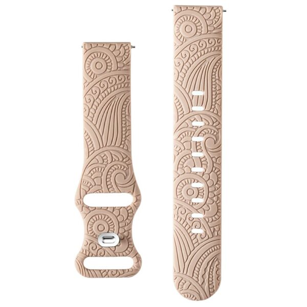 Carven Pattern silikonska narukvica za sat 20mm - Beige