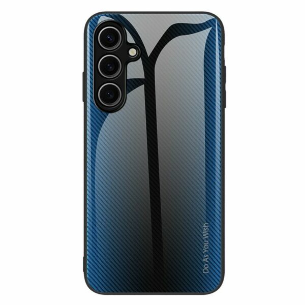 Carbon Fiber Texture maska za Samsung Galaxy S25 - Baby Blue