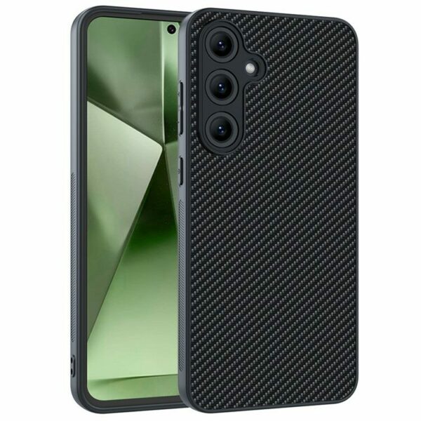 Carbon Fiber Texture maska za Samsung Galaxy S24 - Carbon Fiber / Black