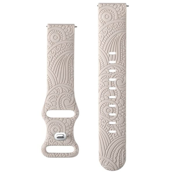 Carven Pattern silikonska narukvica za sat 20mm - Starlight