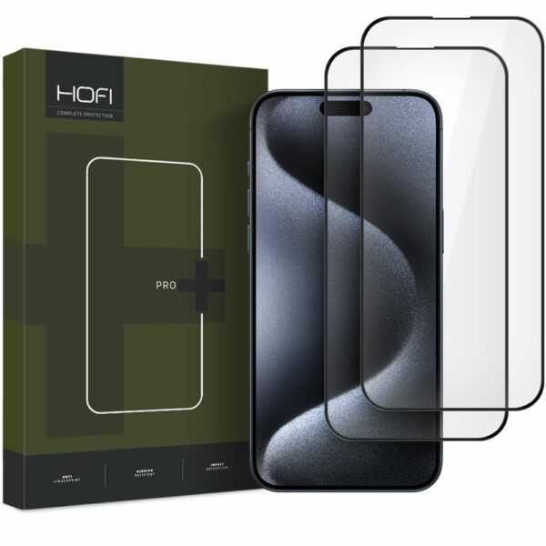 HOFI PRO+ 2-PACK zaštitno staklo za IPHONE 16 PRO BLACK