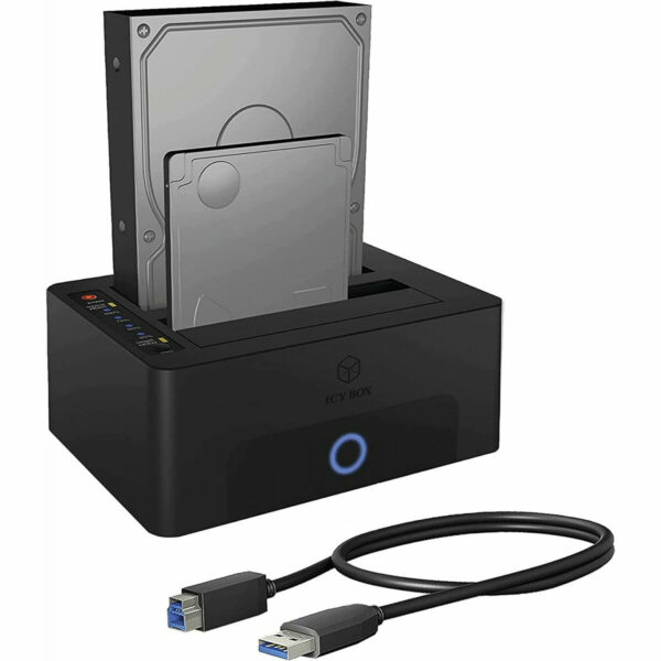 Icybox IB-1232CL-U3 docking stanica za 2,5 i 3,5 diskove s funkcijom kloniranja
