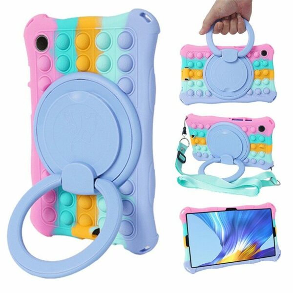 Kickstand Pop Bubble maska za Samsung Galaxy Tab A9+ Colorful Pink