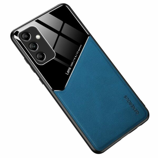 Leather Coated maska za Samsung Galaxy S25 - Blue