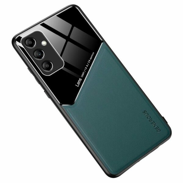 Leather Coated maska za Samsung Galaxy S25 - Green