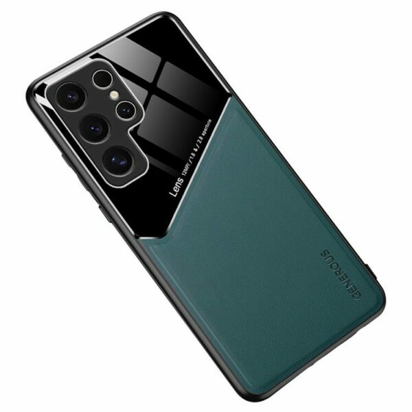 Leather Coated maska za Samsung Galaxy A36 5G - Green