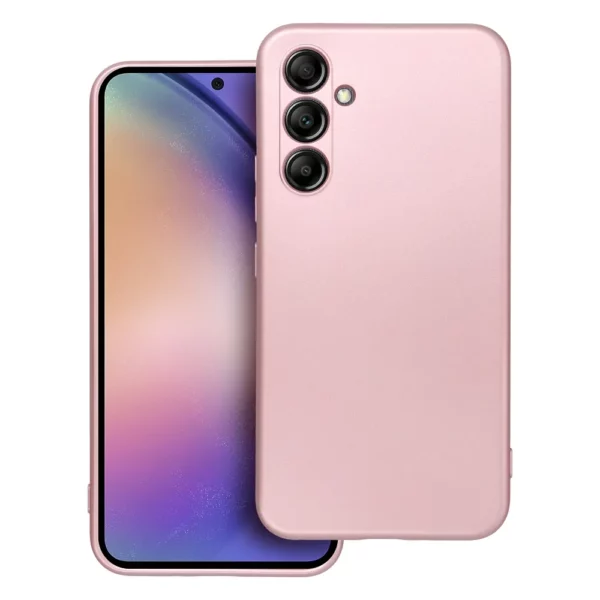 METALLIC maska za SAMSUNG A54 5G pink