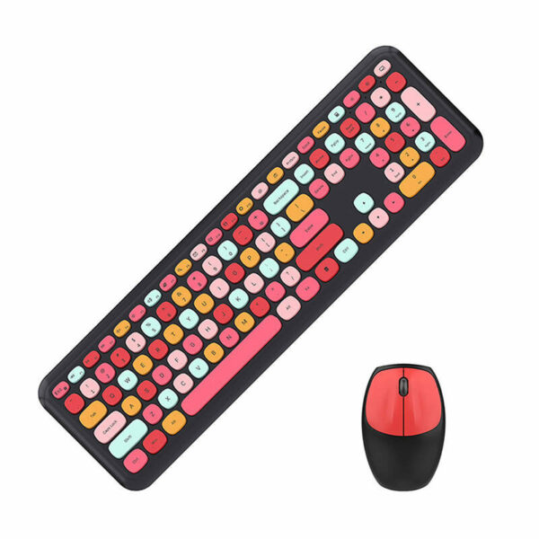 MOFII Wireless Keyboard+Mouse 666 crno-crveni