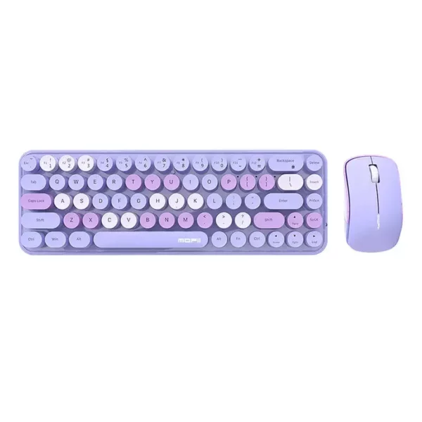 MOFII Wireless Keyboard+Mouse Bean ljubičasti
