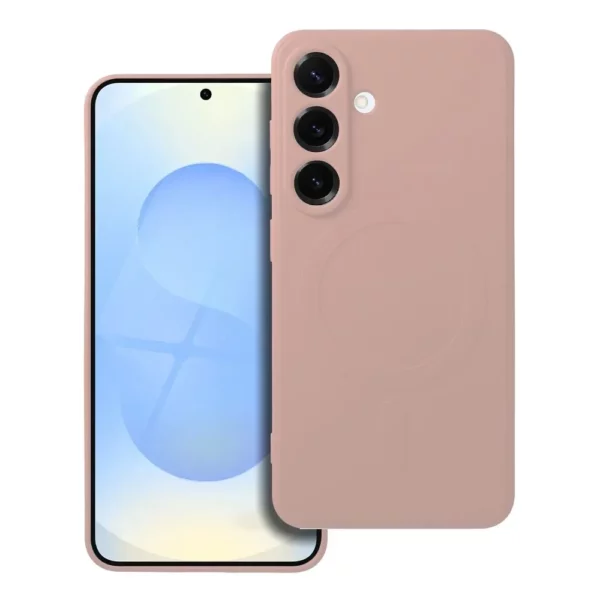 SILICONE MAG COVER compatible with MagSafe maska za SAMSUNG S25 pink