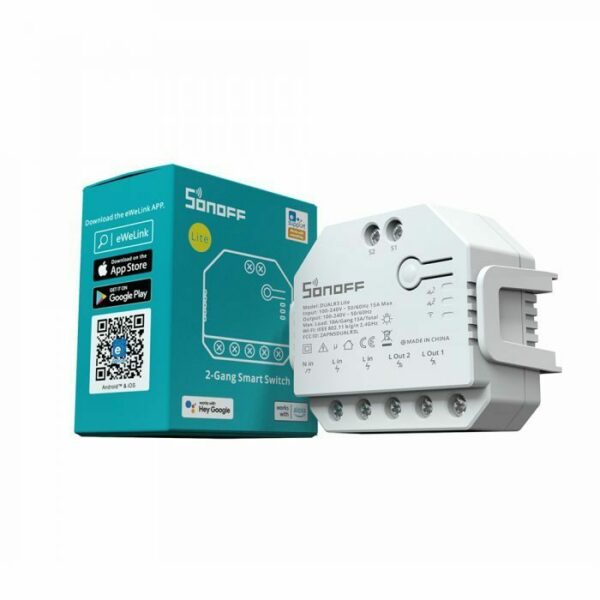 SONOFF smart switch Wi-Fi 2-channel, motor control for DUAL3LITE roller shutters
