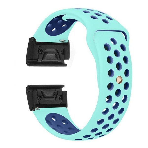 Silikonska narukvica za Garmin Fenix 5/Garmin Forerunner 935 22mm Two-tone - Sky Blue