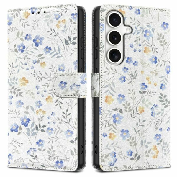 TECH-PROTECT WALLET futrola za GALAXY S25 SPRING FLOWERS