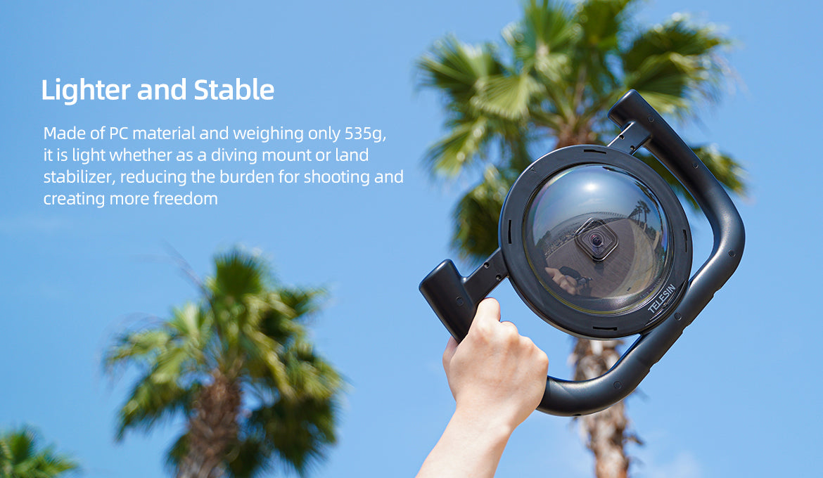 TELESIN Diving Rig Stabilizer Set for Hero Dome Port
