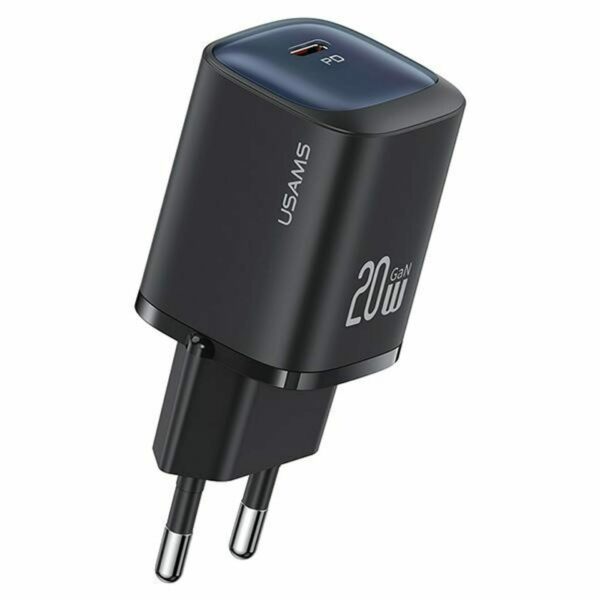 USAMS CC248 20W 1C GaN Fast punjač black