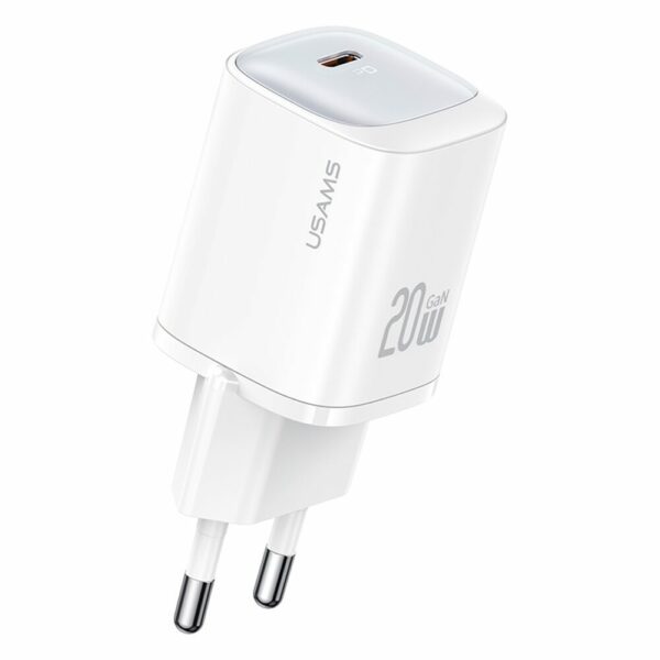 USAMS CC248 20W 1C GaN Fast punjač white