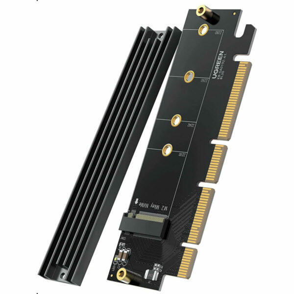 Ugreen M2 PCIe NVME -PCIe 4.0 x16 adapter sa hladnjakom