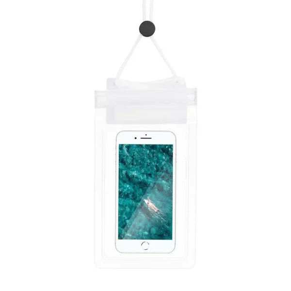 Vodootporna pvc futrola za mobitel white