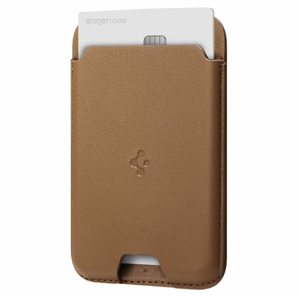 SPIGEN VALENTINUS MAGSAFE MAGNETIC CARD HOLDER BROWN
