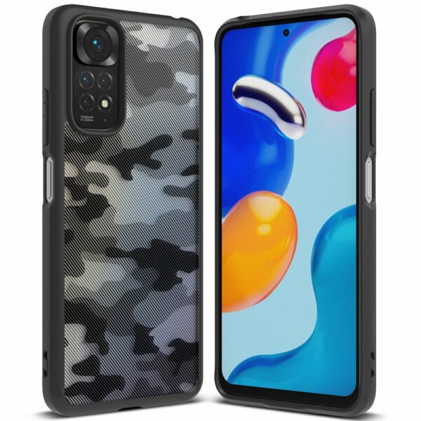 RINGKE FUSION maska XIAOMI REDMI NOTE 11 / 11S MATTE CAMO BLACK