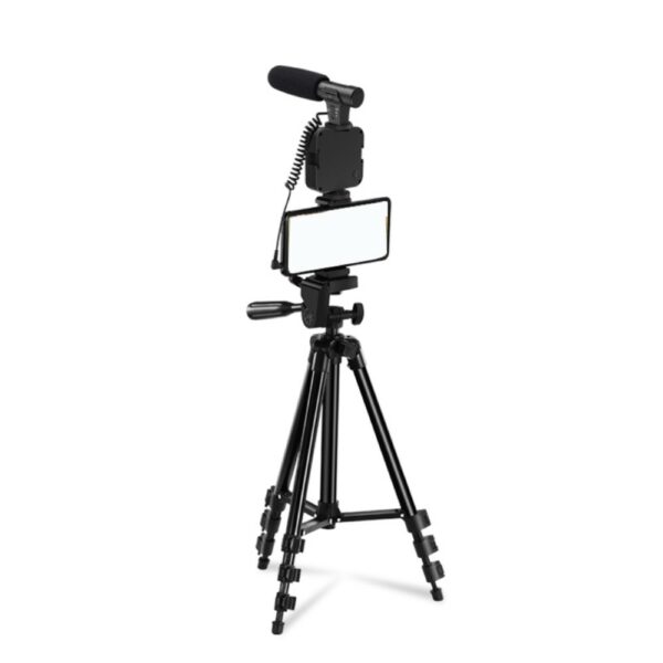 K-05LM Vlogging tripod sa mikrofonom LED Light