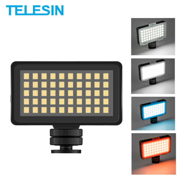 Telesin LED light with light diffusers