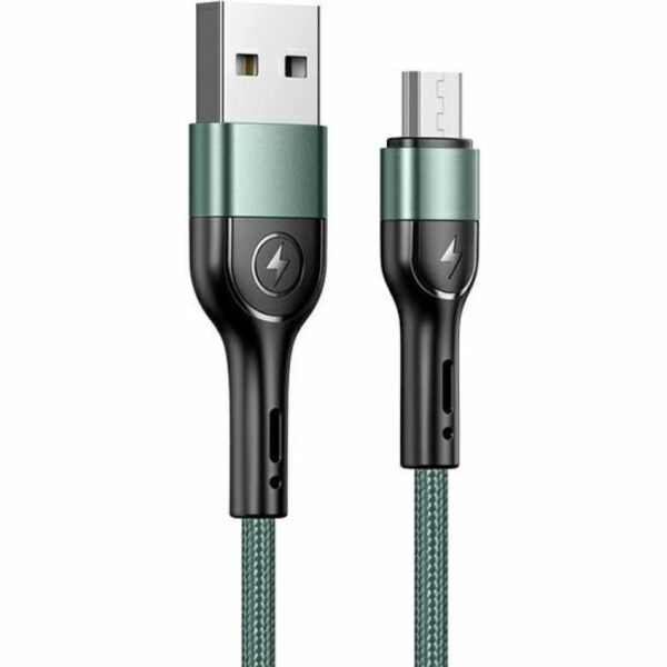 USAMS U55 Micro Aluminum 1m kabl green