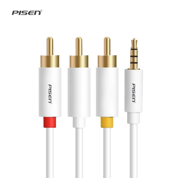 PISEN 3.5mm Audio Male Pin to 3RC Cable