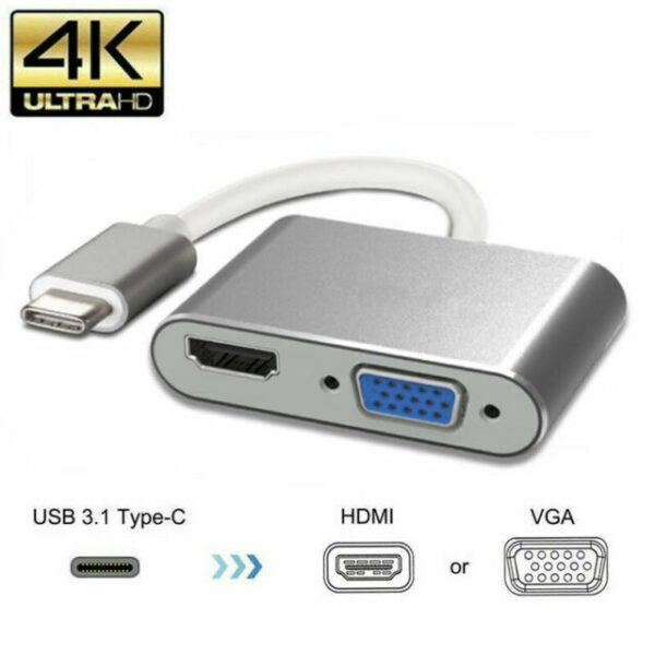 Appacs HB12 2in1 Type-c to HDTV+VGA