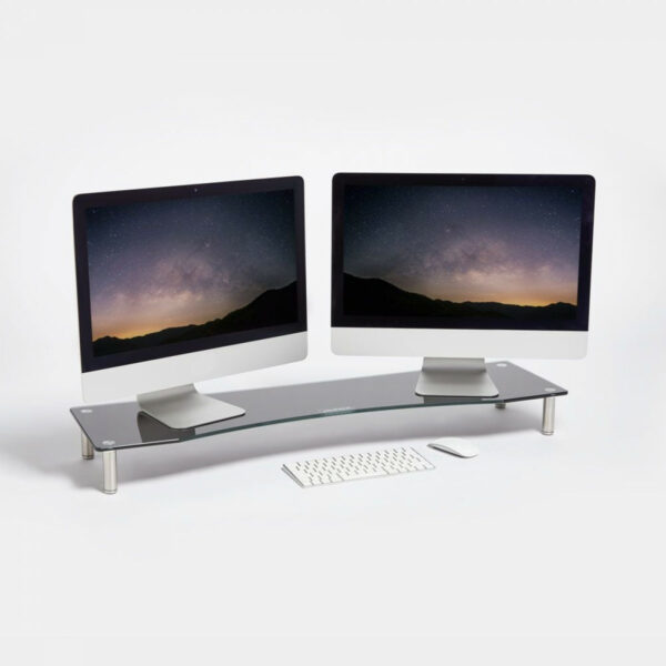Vonhaus stakleno postolje za monitor XL crno