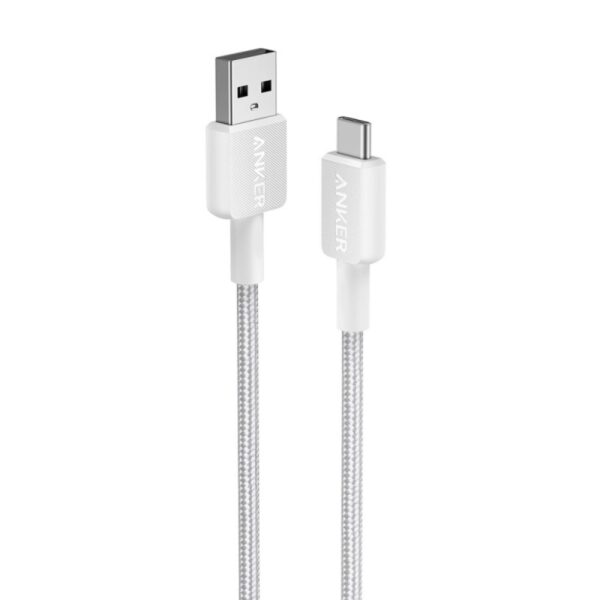 Anker 322 USB-A to USB-C pleteni kabal 1.8m bijeli