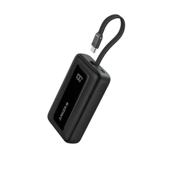 Anker Zolo Powerbank 10000 mAh, 30W sa USB-C kablom, black