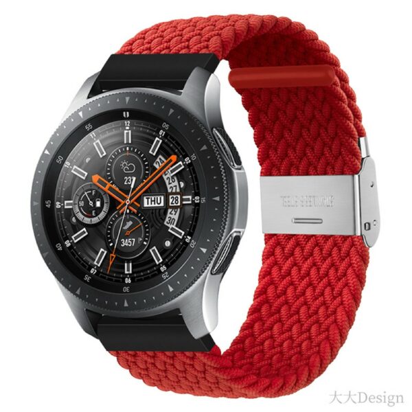Braided Nylon 22mm narukvica -  Red