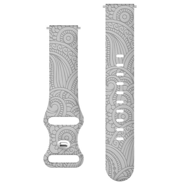 Carven Pattern silikonska narukvica za sat 20mm - Grey