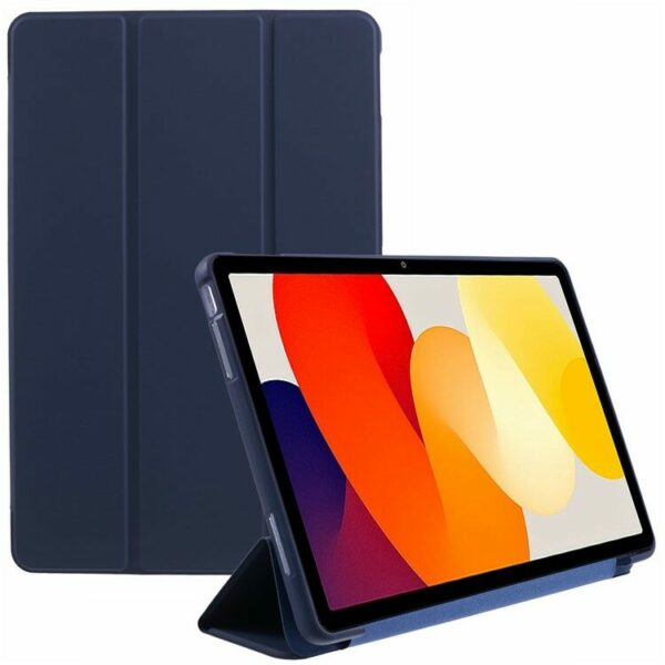 Leather Tri-fold Honeycomb futrola za Xiaomi Redmi Pad SE - Dark Blue