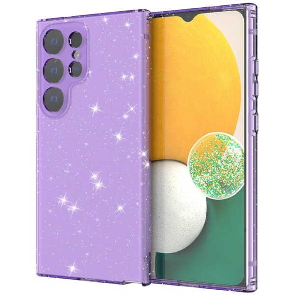 Maska za Samsung Galaxy S24 Ultra Glitter Transparent Purple