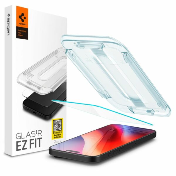 SPIGEN TR ”EZ FIT” zaštitno staklo za IPHONE 16 PRO CLEAR