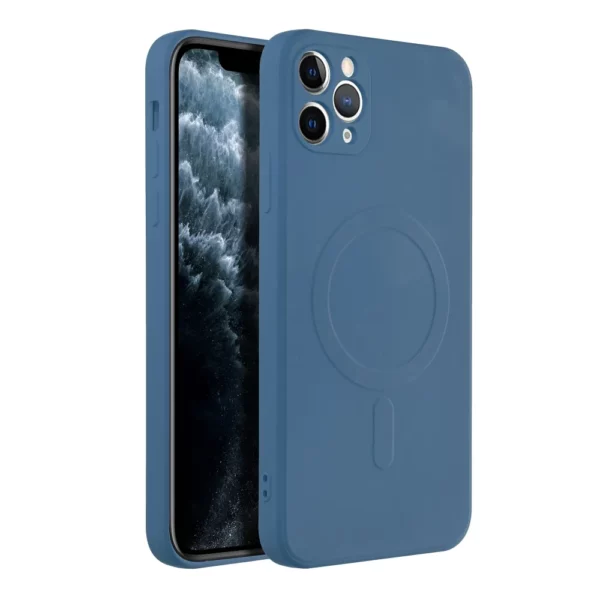 Silicone Mag Cover compatible with MagSafe maska za IPHONE 11 PRO MAX blue