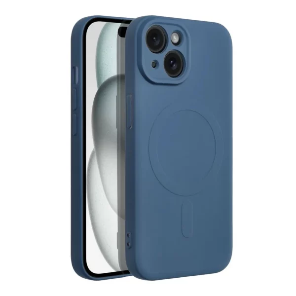 Silicone Mag Cover compatible with MagSafe maska za IPHONE 15 blue