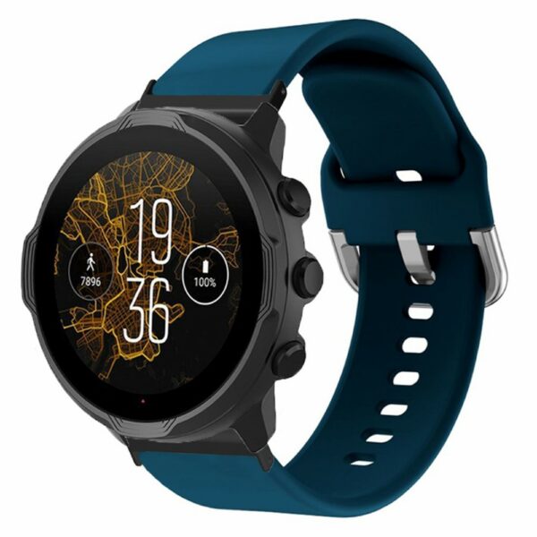 Silikonska narukvica 24mm za sat Suunto Spartan Sport Wrist HR Baro / Suunto 7 -  Dark Blue