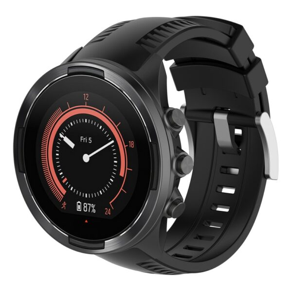 Silikonska narukvica Length: 131.2 + 98.4mm za Suunto 9 - Black