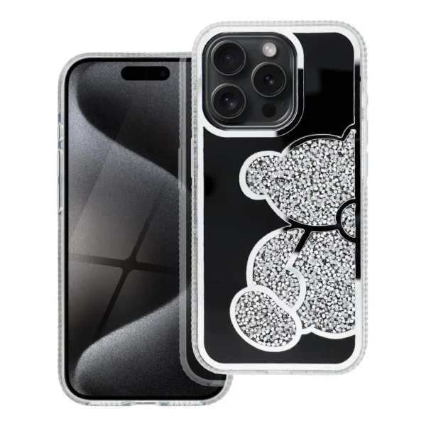 TEDDY BEAR Maska za IPHONE 16 Pro Max silver